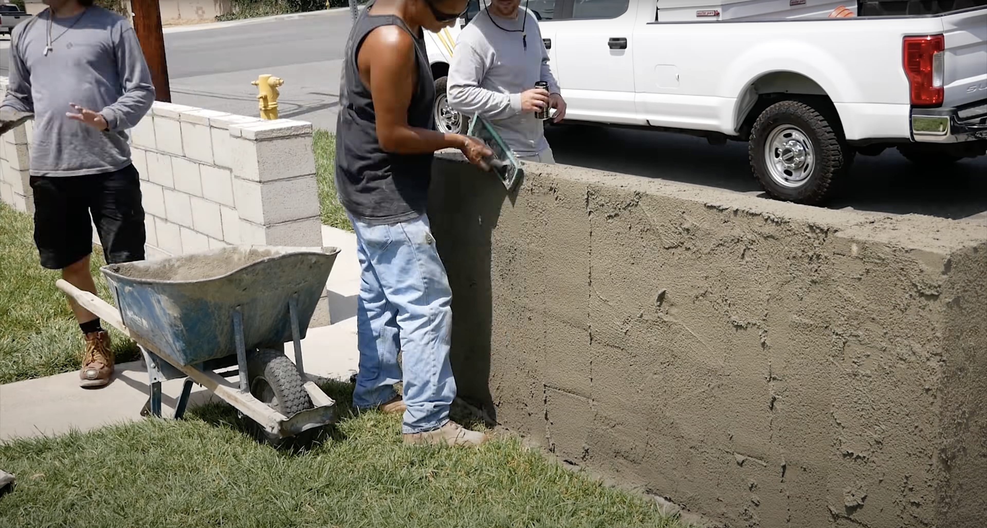 Professional Foundation Work in Progress Professional concrete contractors working on residential foundation project in Salem, NH